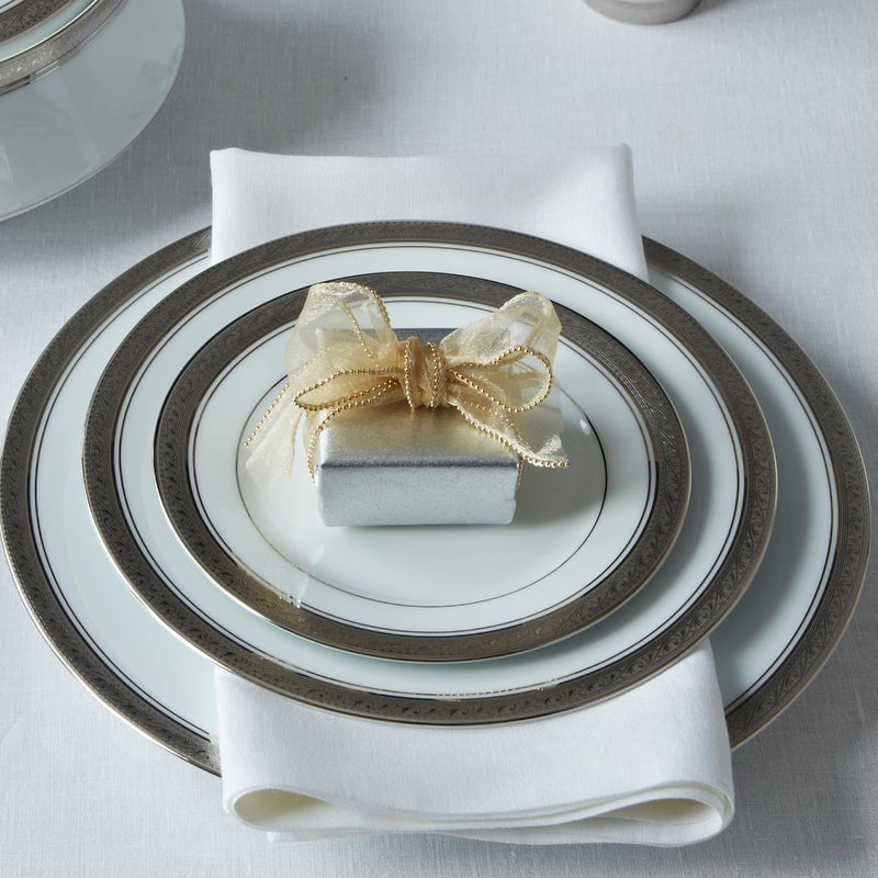 Noritake Crestwood Platinum - 5 piece place setting, White, 6" diameter - Image 3